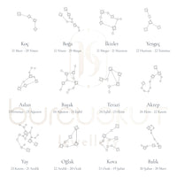 DEAR UNIVERSE - İSİMLİ YILDIZ HARİTASI KOLYE