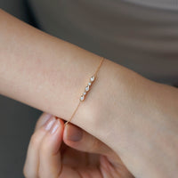 ART DECO PIRLANTA BİLEKLİK - ROSE ALTIN