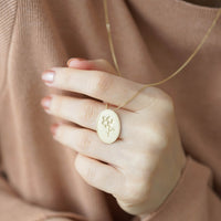 SOULMATE FREESIA SARI ALTIN KOLYE - EKİM AYI / FREZYA