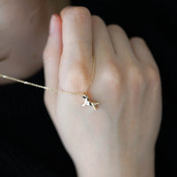 FRIENDS FOREVER - ORIGAMI KÖPEK SARI ALTIN KOLYE