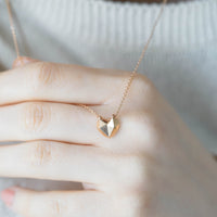 GOLDEN HEART - ORIGAMI KALP KOLYE