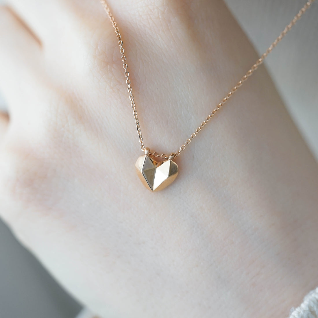 GOLDEN HEART - ORIGAMI KALP KOLYE