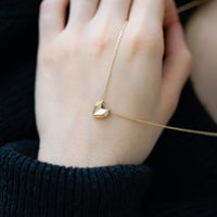 GOLDEN HEART - ORIGAMI KALP SARI ALTIN KOLYE