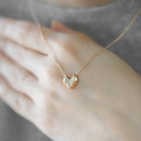 GOLDEN HEART - ORIGAMI KALP KOLYE