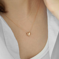 GOLDEN HEART - ORIGAMI KALP KOLYE