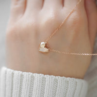 GOLDEN HEART - ORIGAMI KALP KOLYE