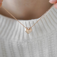 GOLDEN HEART - ORIGAMI KALP KOLYE
