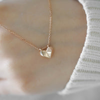 GOLDEN HEART - ORIGAMI KALP KOLYE