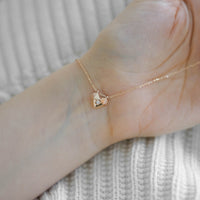 GOLDEN HEART - ORIGAMI KALP PIRLANTALI KOLYE