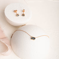 MONO SAFİR KOLYE & KÜPE SET