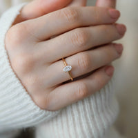 REN SADE OVAL PIRLANTA TEKTAŞ - 0,50 CT