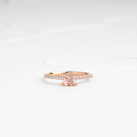 ÜÇGEN MORGANITE PIRLANTALI TEKTAŞ