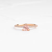 ÜÇGEN MORGANITE PIRLANTALI TEKTAŞ