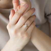 VINTAGE OVAL PIRLANTA TEKTAŞ