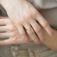 VINTAGE OVAL PIRLANTA TEKTAŞ