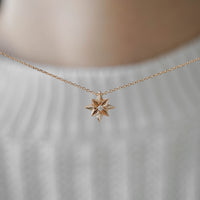 NORTHERN STAR - ORIGAMI YILDIZ PIRLANTALI KOLYE