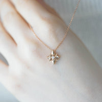 NORTHERN STAR - ORIGAMI YILDIZ PIRLANTALI KOLYE