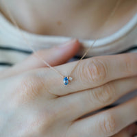 COMET BULUT SAFİR KOLYE