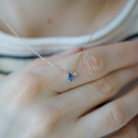 COMET BULUT SAFİR KOLYE