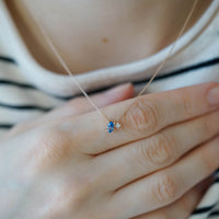 COMET BULUT SAFİR KOLYE