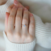 ÜÇGEN BABY BLUE SAFİR TEKTAŞ