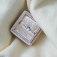 ÜÇGEN BABY BLUE SAFİR TEKTAŞ