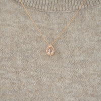 DAMLA MORGANITE PIRLANTALI KOLYE