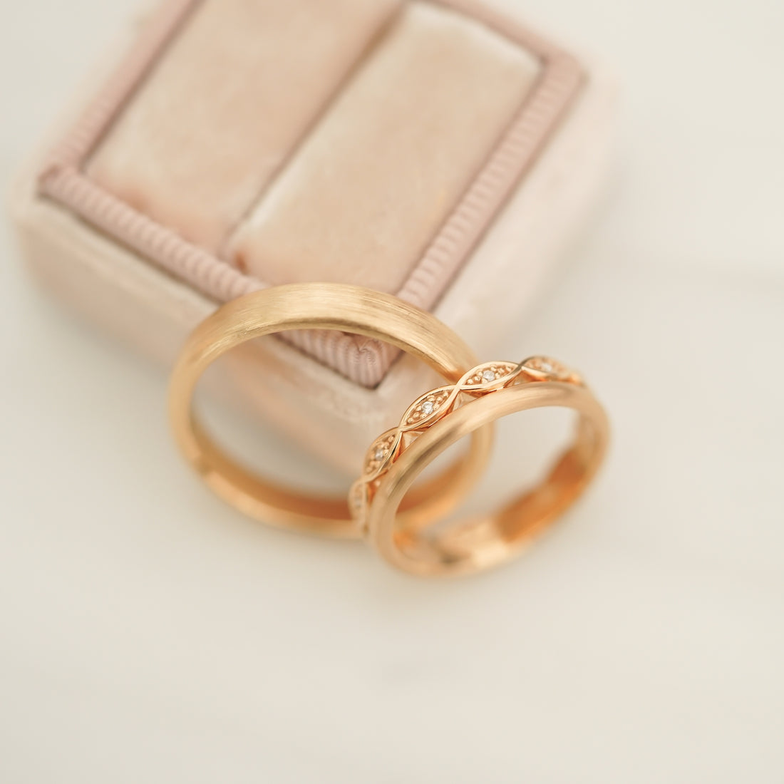 İKİLİ VINTAGE PIRLANTA TAMTUR KADIN ALYANS