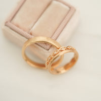 İKİLİ VINTAGE PIRLANTA TAMTUR KADIN ALYANS