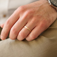 GEOMETRİK ERKEK ALYANS