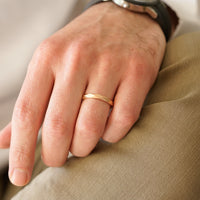 GEOMETRİK ERKEK ALYANS