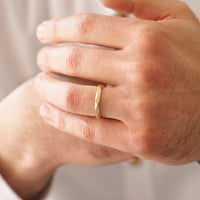 GEOMETRİK ERKEK ALYANS