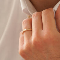 GEOMETRİK ERKEK ALYANS