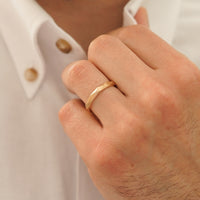 GEOMETRİK ERKEK ALYANS