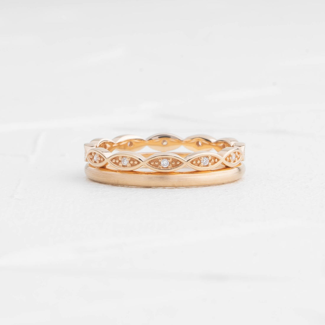 İKİLİ VINTAGE PIRLANTA TAMTUR KADIN ALYANS