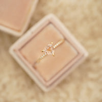 ÜÇGEN MORGANITE PIRLANTALI TEKTAŞ