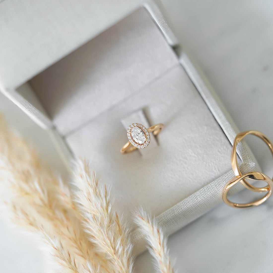 VINTAGE OVAL PIRLANTA TEKTAŞ