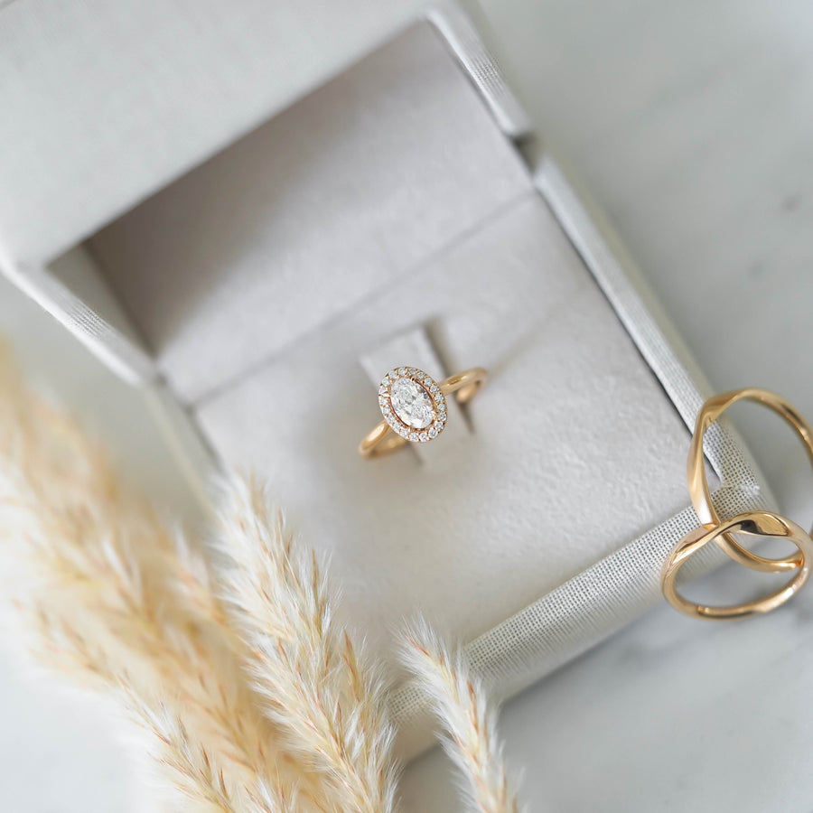 VINTAGE OVAL PIRLANTA TEKTAŞ