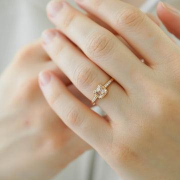 ASSCHER MORGANITE TEKTAŞ