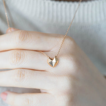 GOLDEN HEART - ORIGAMI KALP KOLYE
