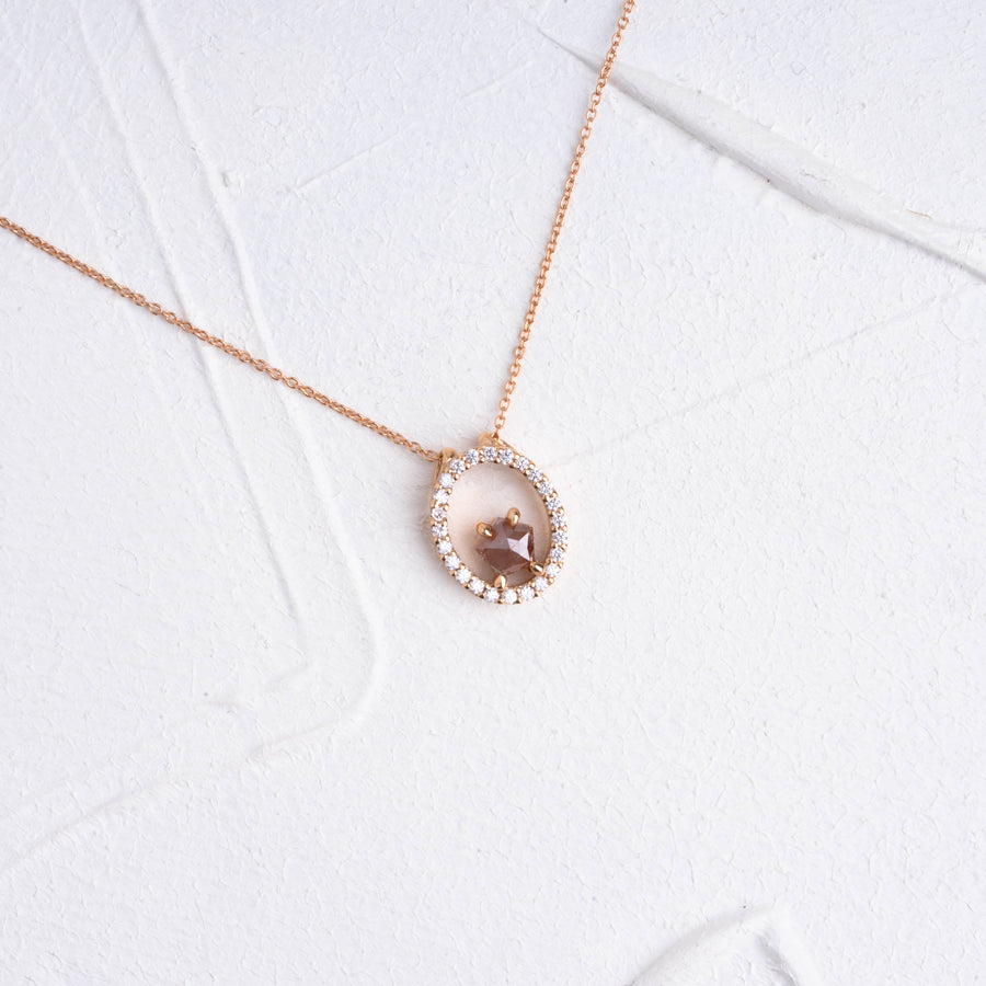 HALO HAM ELMAS & PIRLANTA KOLYE