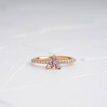 ÜÇGEN MORGANITE PIRLANTALI TEKTAŞ