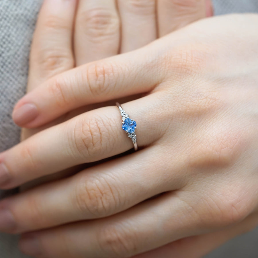 MILLY ASSCHER SAFİR TEKTAŞ - BEYAZ ALTIN