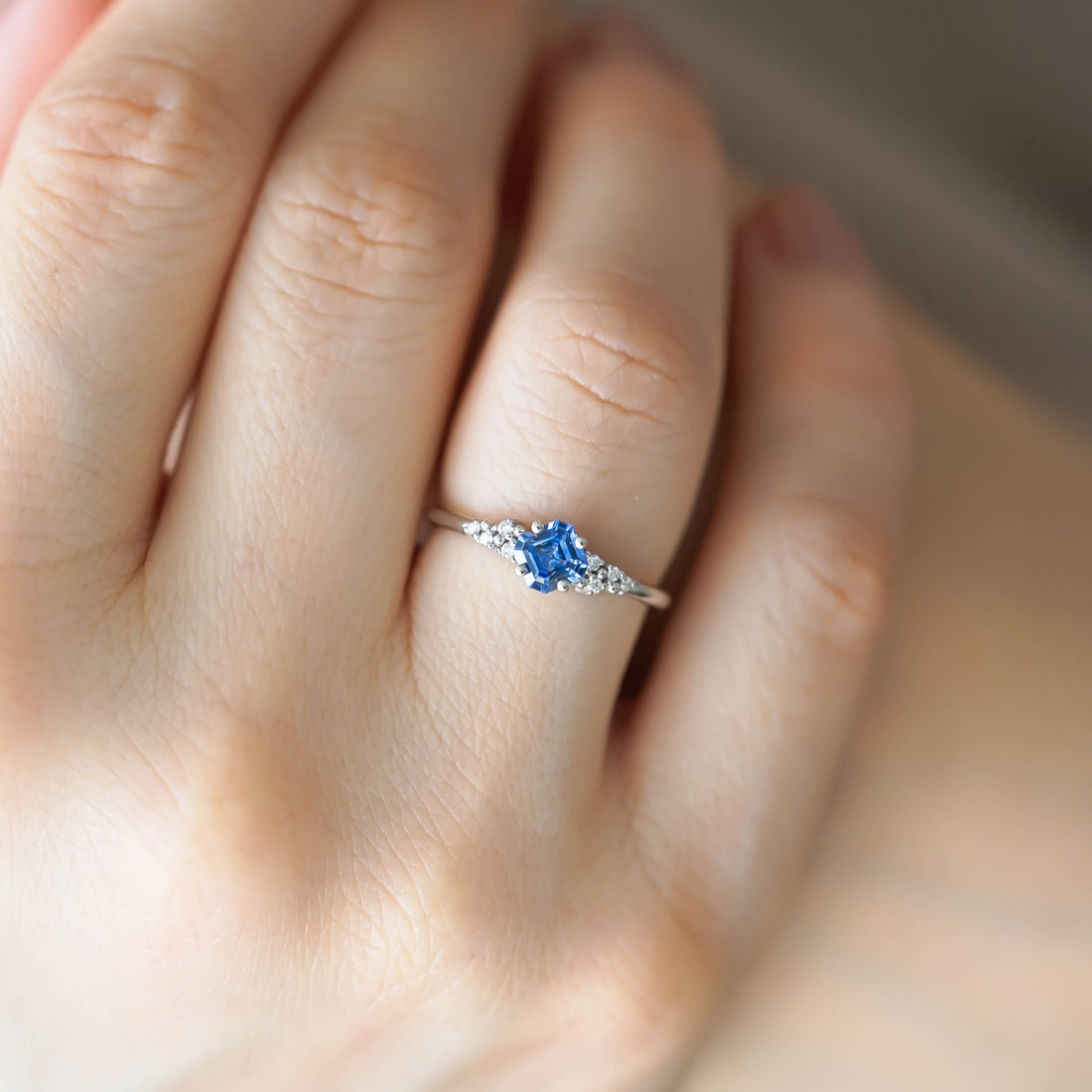 MILLY ASSCHER SAFİR TEKTAŞ - BEYAZ ALTIN