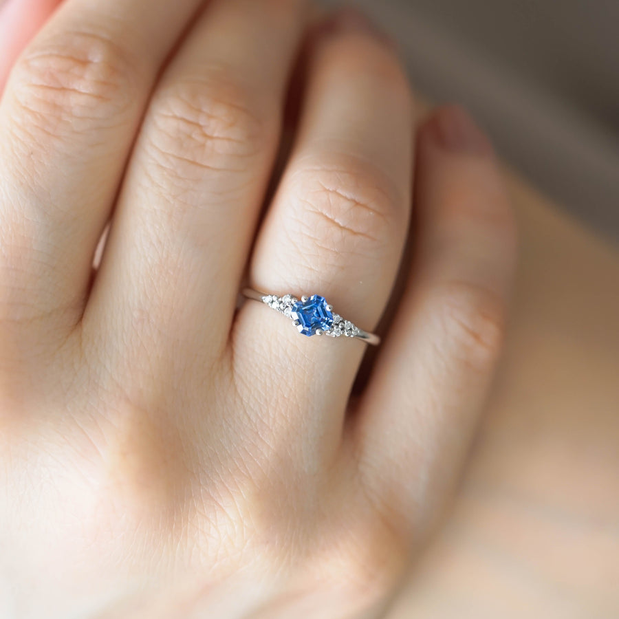 MILLY ASSCHER SAFİR TEKTAŞ - BEYAZ ALTIN