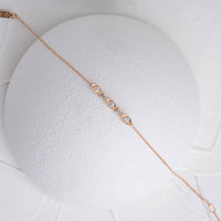 ART DECO PIRLANTA BİLEKLİK - ROSE ALTIN