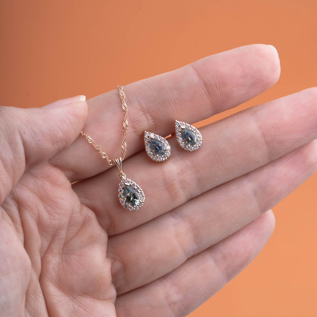 VINTAGE MINI DAMLA KOLYE & KÜPE SET