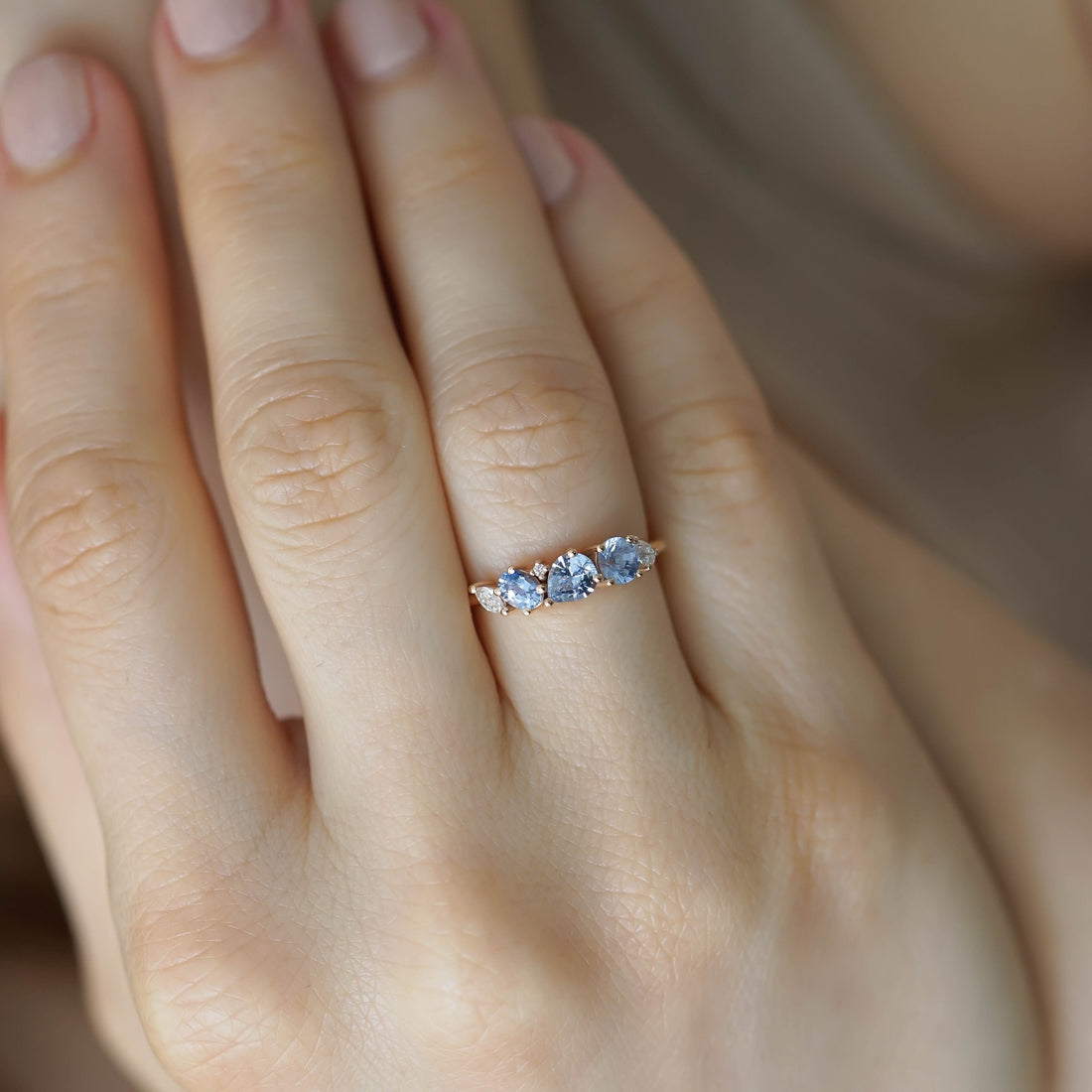 KELLY MONACO SAFİR & PIRLANTA YÜZÜK