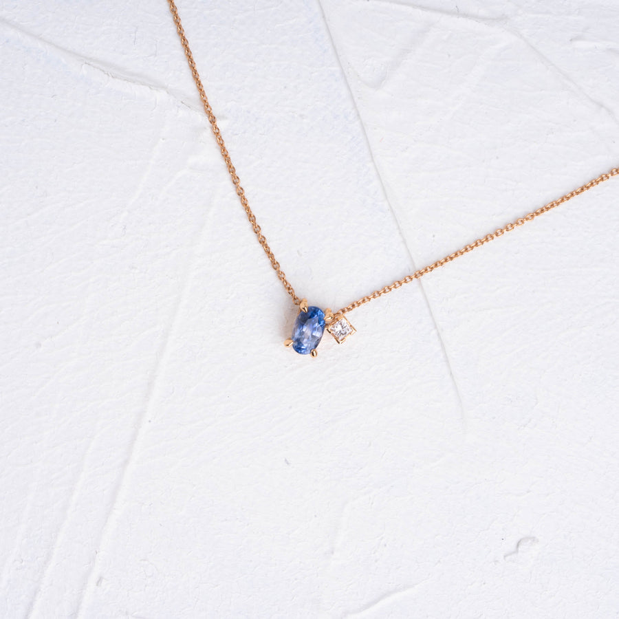 COMET BULUT SAFİR KOLYE