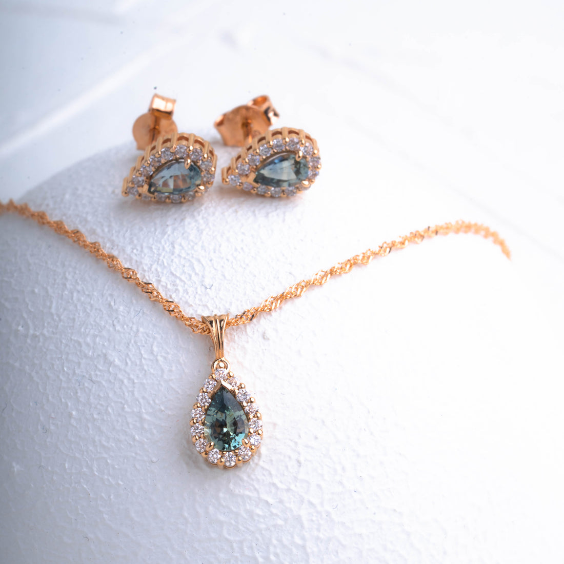 VINTAGE MINI DAMLA KOLYE & KÜPE SET